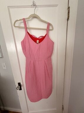 Bright pink dotted Eve Gravel dress
